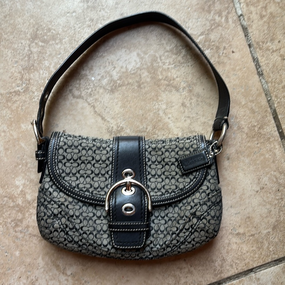 Mini Coach Buckle Soho Shoulder Bag